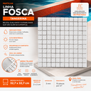 Ver imagem 2 de Pastilha de Vidro Fosca de 32cm x 32cm Rende Glass Mosaic Laranja/Tangerina