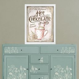 Quadro Cozinha Chocolate Quente 33x24cm - com Vidro:moldura Preta - 2