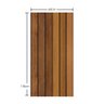 Kit 4 Placas Decorativa Flexível 3d Revestimento de Parede Madeira Ripado - 118x60cm - 2
