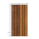 Ver imagem 2 de Kit 4 Placas Decorativa Flexível 3d Revestimento de Parede Madeira Ripado - 118x60cm