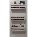 Ver imagem 4 de Estante Organizadora de Livros e Brinquedos Para Quarto de Bebê Prateleira Para Bonecos Marvel Bárbi