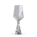 Ver imagem 2 de Conjunto 6 Taças Diamond de Vidro com Base de Cristal Rosa 595ml Bj0028 Btc