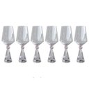 Ver imagem 1 de Conjunto 6 Taças Diamond de Vidro com Base de Cristal Rosa 595ml Bj0028 Btc