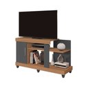 Ver imagem 1 de Rack Canada 120m para Tv até 42 Polegadas 1 Porta - Nature/cinza Móveis Leão