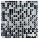 Ver imagem 1 de Pastilha de Vidro e Metal de 30cm x 30cm Rende Glass Mosaic Colorido/Preto/Branco/Cinza