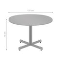 Ver imagem 2 de Mesa Escritório Executiva 1200 Redon Cinza