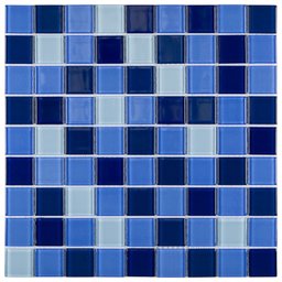Kit Pastilha de Vidro Miscelanea com 11 Placas de 29cm X 29cm Rende 1m² Glass Mosaic - 1