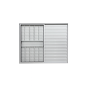 Ver imagem 3 de Veneziana 3 Folhas Aluminio Branco com Grade 1,00x1,00