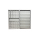 Ver imagem 2 de Veneziana 3 Folhas Aluminio Branco com Grade 1,00x1,00