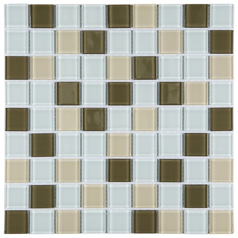 Pastilha de Vidro Miscelanea de 29cm X 29cm Rende  Glass Mosaic