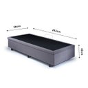 Ver imagem 2 de Cama Box Baú Solteirão 96x203x42cm Suede com Pistão a Gás