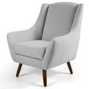 Ver imagem 6 de Kit 02 Poltronas Juliet Pés De Madeira C-315 Cinza Claro