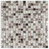Pastilha de Vidro e Metal de 30cm X 30cm Rende  Glass Mosaic - 1
