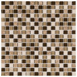 Kit Pastilha de Vidro Matisse com 11 Placas de 30cm x 30cm Rende 1m² Glass Mosaic  - 1