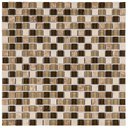 Ver imagem 1 de Pastilha de Vidro Matisse de 30cm x 30cm Rende Glass Mosaic Marrom/Escuro