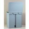 Lixeira Coleta Seletiva com Pedal para Cozinha 20L Trium Duplo Compartimento OU Azul Glacial - 5