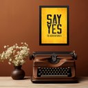 Ver imagem 2 de Quadro Decorativo Frase Aventura 45x34cm - com Vidro:moldura Branca