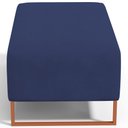 Ver imagem 7 de Kit 02 Puffs Decorativo Sala De Estar Cléo 90cm W01 Base Ferro Cobre Suede Azul Marinho - Lyam Decor