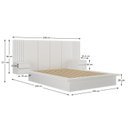 Ver imagem 3 de Cama Casal com Cabeceira 2 Mesa de Apoio 4 Gavetas 8281 Yescasa