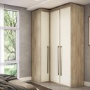 Ver imagem 2 de Guarda Roupa Modulado Canto Reto 3 Portas MDF Lótus