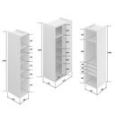 Ver mais imagens de Guarda Roupa Modulado Canto Reto 3 Portas MDF Lótus