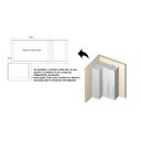 Ver mais imagens de Guarda Roupa Modulado Canto Reto 3 Portas MDF Lótus