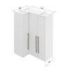 Guarda Roupa Modulado Canto Reto 3 Portas MDF Lótus - 5