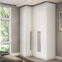 Ver imagem 2 de Guarda Roupa Modulado Canto Reto 3 Portas MDF Lótus