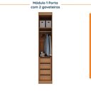 Ver imagem 7 de Guarda Roupa Modulado de Canto 10 Portas e 2 Mesas de Cabeceira Hera CabeCasa MadeiraOriginals