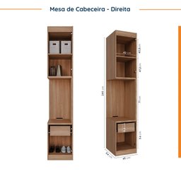 Guarda Roupa Modulado de Canto 10 Portas e 2 Mesas de Cabeceira Hera CabeCasa MadeiraOriginals - 13 Guarda Roupa Modulado de Canto 10 Portas e 2 Mesas de Cabeceira Hera CabeCasa MadeiraOriginals - 13