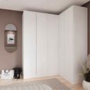 Ver imagem 2 de Guarda Roupa Modulado de Canto 5 Portas 3 Peças Hera CabeCasa MadeiraOriginals