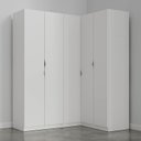 Ver imagem 6 de Guarda Roupa Modulado de Canto 5 Portas 3 Peças Hera CabeCasa MadeiraOriginals