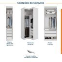Ver imagem 3 de Guarda-Roupa Planejado 5 Portas 8 Gavetas Hera Branco Algodão