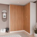 Ver imagem 2 de Guarda Roupa Modulado de Canto 5 Portas 3 Peças Hera CabeCasa MadeiraOriginals