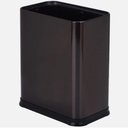 Ver imagem 1 de Lixeira 10l sem Tampa Inox Preta Cesto Luxo Black