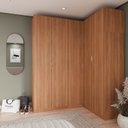 Ver imagem 1 de Guarda-Roupa Planejado 5 Portas 8 Gavetas Louro Hera