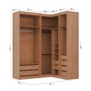 Ver imagem 5 de Guarda-Roupa Planejado 5 Portas 8 Gavetas Louro Hera