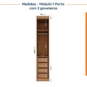 Ver mais imagens de Guarda-Roupa Planejado 5 Portas 8 Gavetas Louro Hera