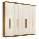 Ver imagem 1 de Guarda Roupa Casal Master New 8 Portas e 4 Gavetas Cinamomo Areia - Santos Andirá