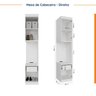 Guarda Roupa Modulado de Casal 12 Portas 6 Peças 2 Mesas de Cabeceira Hera CabeCasa MadeiraOriginals - 14