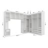 Guarda Roupa Modulado de Casal 12 Portas 6 Peças 2 Mesas de Cabeceira Hera CabeCasa MadeiraOriginals - 5