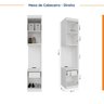 Guarda Roupa Modulado de Casal 12 Portas 6 Peças 2 Mesas de Cabeceira Hera CabeCasa MadeiraOriginals - 14