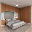 Ver imagem 2 de Guarda Roupa Modulado de Casal 12 Portas 6 Peças 2 Mesas de Cabeceira Hera CabeCasa MadeiraOriginals