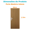 Ver imagem 4 de Porta Imbuia 60 com Fechadura e Dobradiça