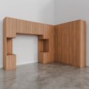 Ver imagem 6 de Guarda Roupa Modulado de Casal 12 Portas 6 Peças 2 Mesas de Cabeceira Hera CabeCasa MadeiraOriginals Marrom/Louro