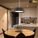 Ver imagem 5 de Lustre Pendente Madeira Redondo Preto 35cm - Preto