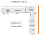 Ver imagem 4 de Guarda Roupa Modulado de Canto 12 Portas 6 Peças 1 Mesa de Cabeceira Hera CabeCasa MadeiraOriginals