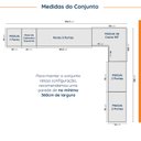 Ver imagem 4 de Guarda Roupa Modulado de Canto 12 Portas 6 Peças 1 Mesa de Cabeceira Hera CabeCasa MadeiraOriginals
