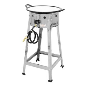 Fritadeira a Gás 7 L Inox Fritador Pasteleiro Cavalete Comercial Tacho