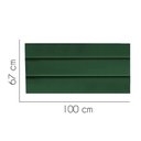 Ver imagem 2 de Painel Cabeceira Estofada Argentina 100cm Cama Box Solteiro Corino Verde- Mabe Magazine